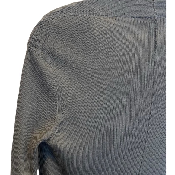 Max Mara Leisure V-Neck Virgin Wool Sweater Small in GREY - Picture 9 of 10